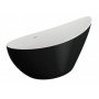 Акрилова ванна ZOE чорна матова, 180 x 80 см Polimat