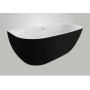 Акрилова ванна RISA чорна матова, 170 x 80 см Polimat