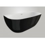 Акрилова ванна RISA чорна глянцева, 170 x 80 см Polimat