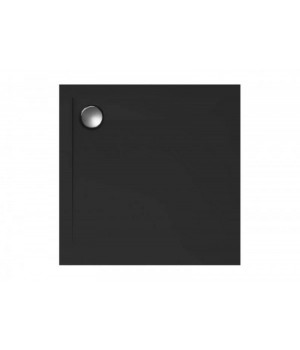 Душовий піддон GEOS тонкий чорний, 100 x 100 Polimat