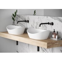 Раковина на столешницу из камня Silkstone PAA AMORE SILK 600х370