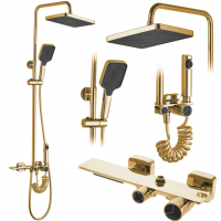Душовий гарнітур REA HELIX GOLD з виливом REA-P6619