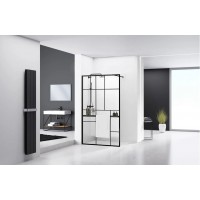 Душова стінка Rea Bler-2 100 з полицею Evo REA-K7966