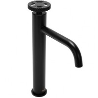 Змішувач для раковини (умивальника) REA VERTIGO BLACK чорний високий REA-B3921