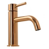 Змішувач для раковини (умивальника) REA LUNGO ROSE GOLD LOW рожеве золото низький REA-B4500