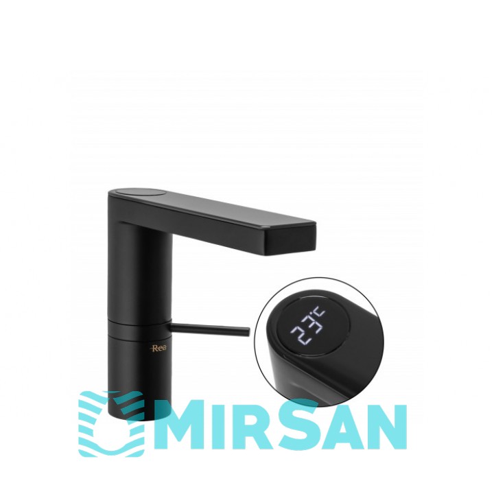 Змішувач для раковини (умивальника) REA AMAR LCD BLACK чорний низький REA-B2065