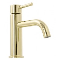 Змішувач для раковини (умивальника) REA LUNGO LIGHT GOLD LOW золотий низький REA-B4520