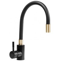 Змішувач для раковини (умивальника) REA CLEVER BLACK GOLD REA-B5219