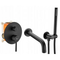 Змішувач для ванни REA LUNGO BLACK + BOX чорний REA-P6300