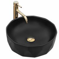Умивальник (раковина) REA VISTA BLACK накладний чорний REA-U4602
