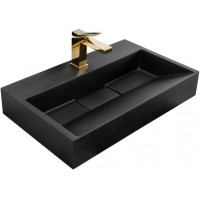 Умивальник (раковина) REA GOYA BLACK MAT 60 накладний чорний матовий REA-U8779