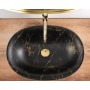 Умивальник (раковина) REA ROMA BLACK MARBLE MATT - на стільницю REA-U5609