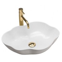 Умивальник (раковина) REA PEARL WHITE накладний білий REA-U0265