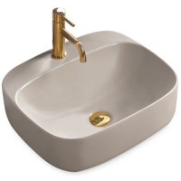 Умивальник (раковина) REA LUIZA 50 GREY MAT накладний REA-U5601