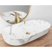 Умивальник на стільницю REA Cleo 81 Shinny Marmo REA-U8403