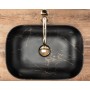 Умивальник на стільницю Rea Belinda Black Marble Mat REA-U8908