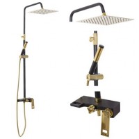 Душовий гарнітур REA GIO Black Gold REA-P9860
