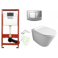 Подвесной унитаз Simas Gambassi GA18 с сидением и креплением+Инсталляция TECEbase kit 4в1 9400005