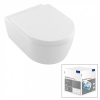 Унитаз подвесной Villeroy&Boch Avento Direct Flush с крышкой Soft Close в комплекте 5656HR01