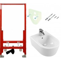 Инсталляция для биде 3в1 TECE 9330000 + Подвесное биде Villeroy&Boch Avento 54050001