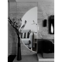 Зеркало StudioGlass MOON с подсветкой полукруг StudioGlass-MOON