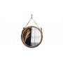 Круглое зеркало на кожаном ремне SHINY DESERT от StudioGlass