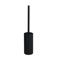 Йоржик для унітазу підлоговий VBI ROUND BLACK