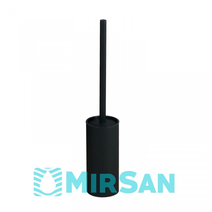 Йоржик для унітазу підлоговий VBI ROUND BLACK