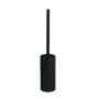 Йоржик для унітазу підлоговий VBI ROUND BLACK