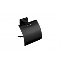 Тримач для туалетного паперу з кришкою VBI MERCURY BLACK
