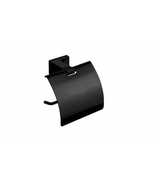 Тримач для туалетного паперу з кришкою VBI MERCURY BLACK