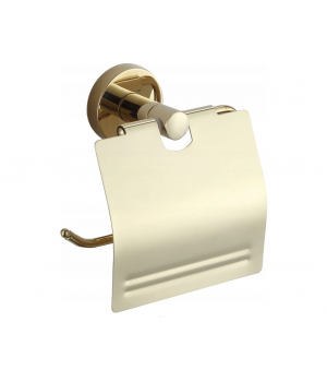 Тримач для туалетного паперу з кришкою VBI VENUS GOLD