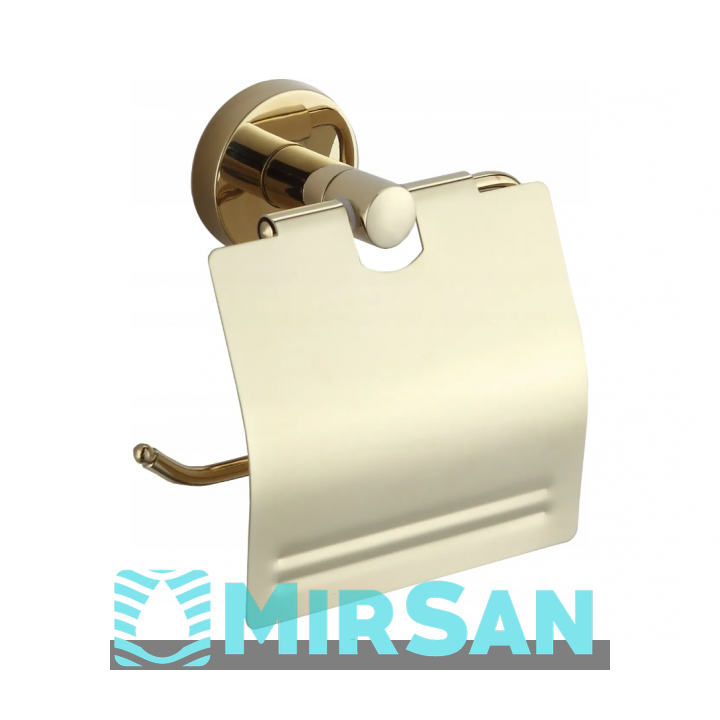 Тримач для туалетного паперу з кришкою VBI VENUS GOLD