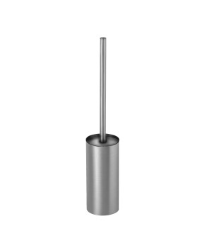 Йоржик для унітазу підлоговий VBI ROUND NICKEL