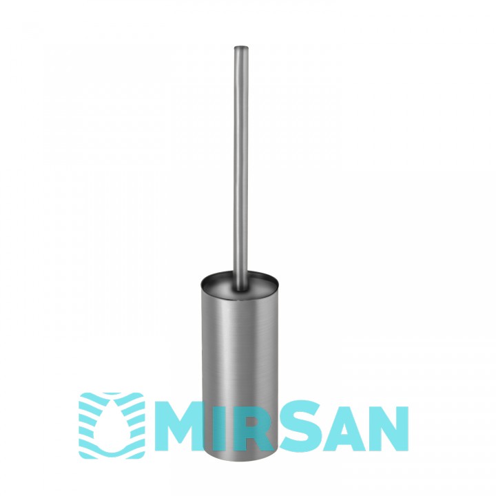 Йоржик для унітазу підлоговий VBI ROUND NICKEL