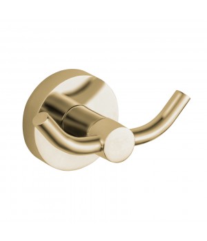 Гачок для рушників VBI VENUS BRUSHED GOLD подвійний