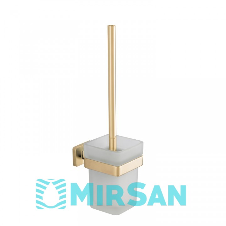 Йоржик для унітазу VBI MARS BRUSHED GOLD